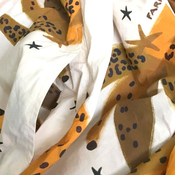 Farm Rio Creme & Brown Banana Puff Sleeve Dress - Picture 11 of 13